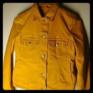Corduroy jacket- Golden mustard color